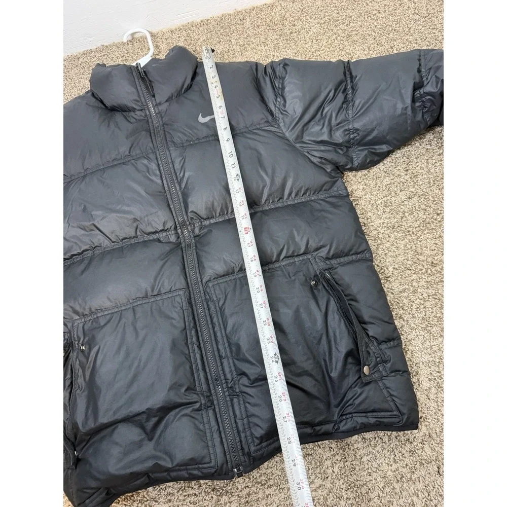 Nike Vintage Down Puffer Jacket Size Large Black SAMPLE RARE